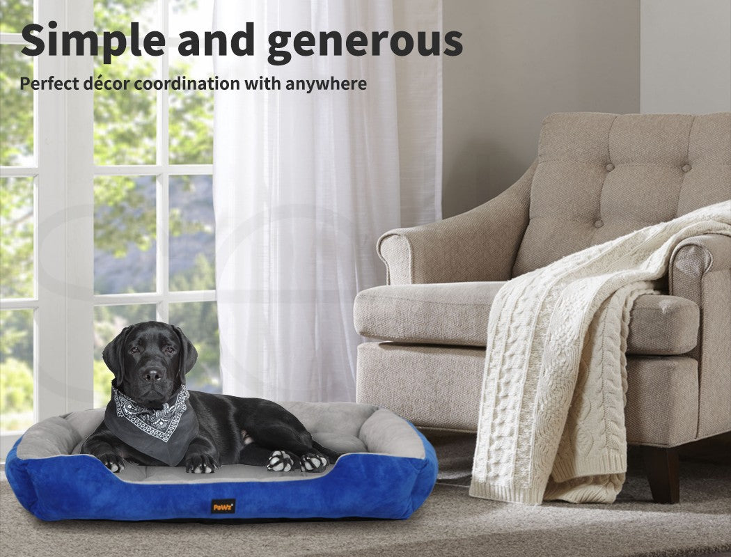 Pet Bed Dog Beds Bedding Mattress Mat Cushion Soft Pad Pads Mats XL Navy