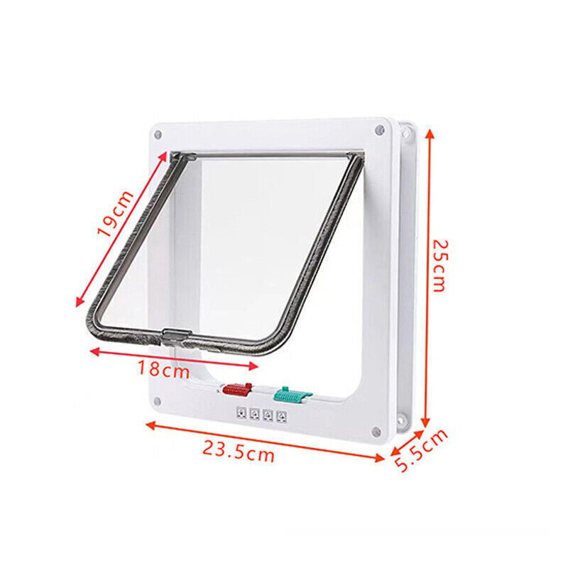 4-Way Safe Lockable Pet Door