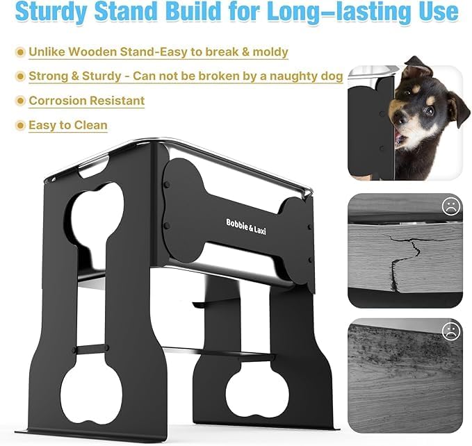 9.1 L Elevated Large Dog Water Bowl
