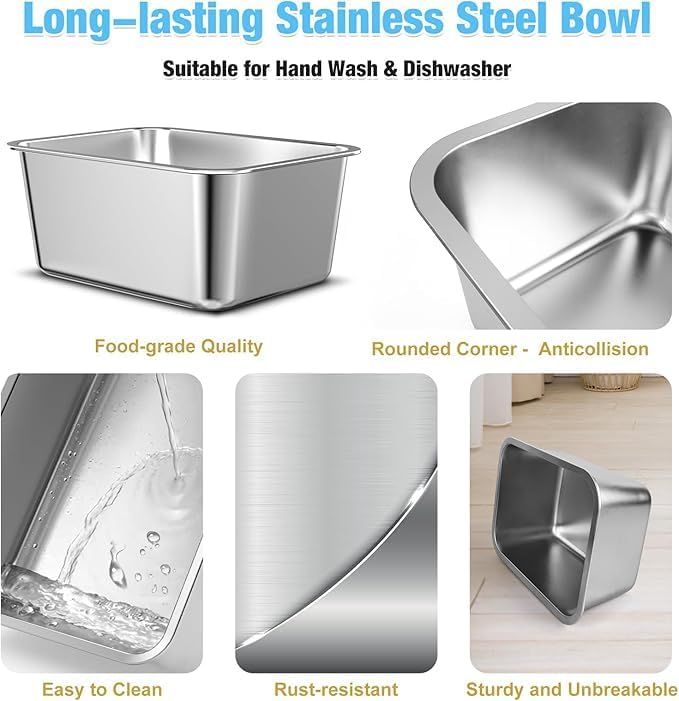 9.1 L Elevated Large Dog Water Bowl