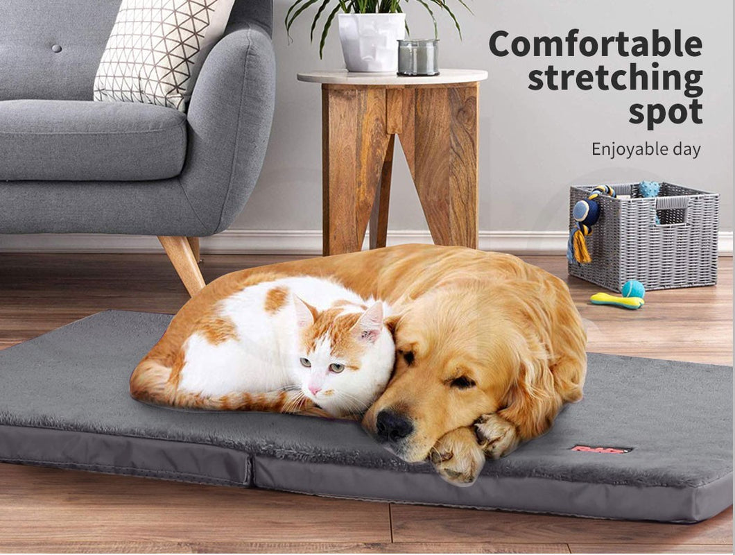 Pet Bed Foldable Dog Puppy Beds Cushion Pad Pads Soft Plush Cat Pillow XXL