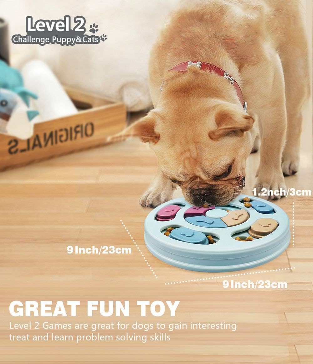 Dog Puzzle Toys, Interactive Dog Game, Dog Enrichment Toys for Small, Medium & Large Dogs, Treat Training