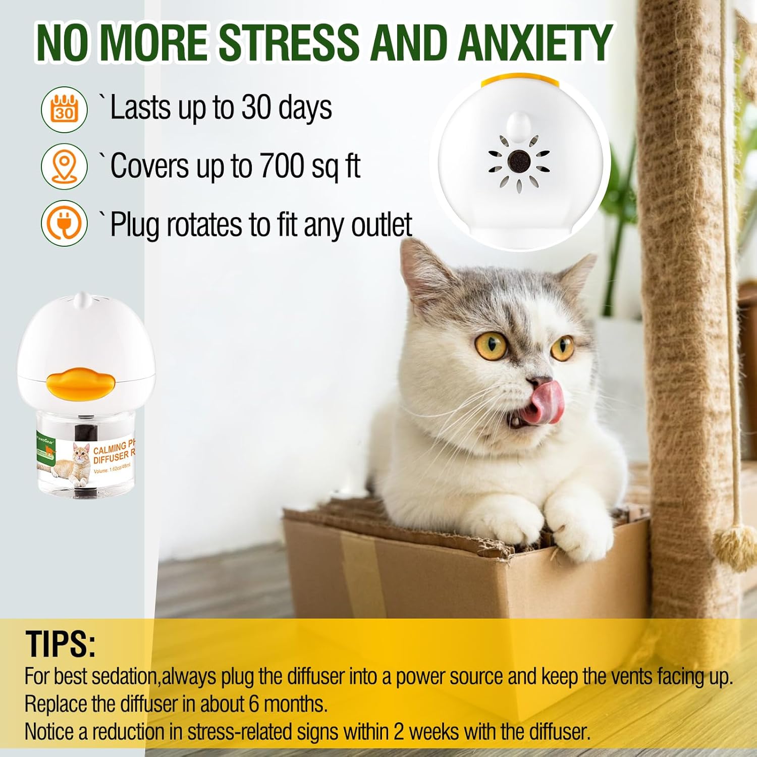 Cat Calming Pheromone Diffuser and Spray