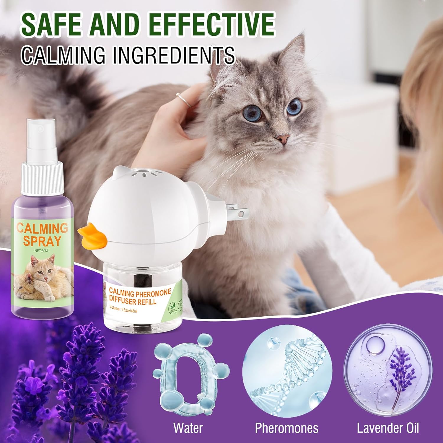 Cat Calming Pheromone Diffuser and Spray