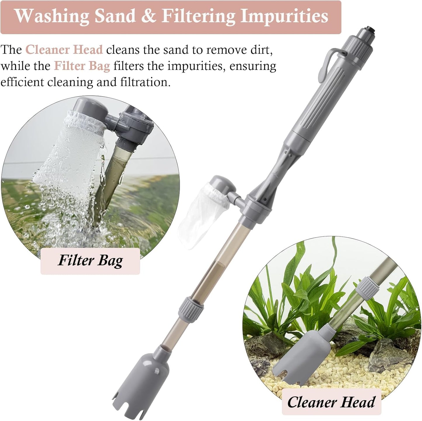 Aquarium Vacuum Gravel Cleaner