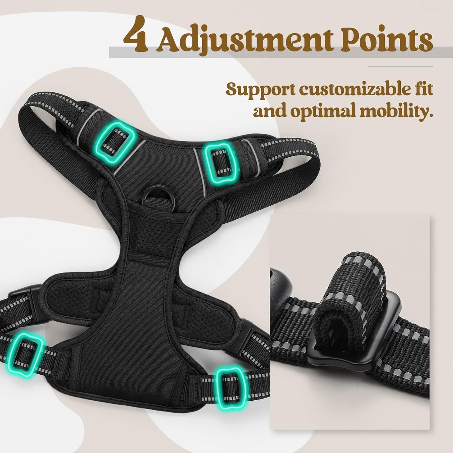 No-Pull Adjustable Dog Harness
