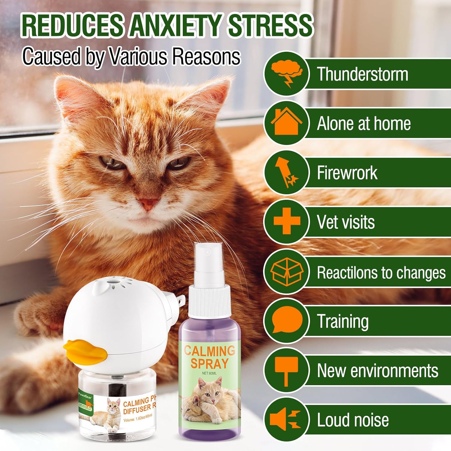 Cat Calming Pheromone Diffuser and Spray