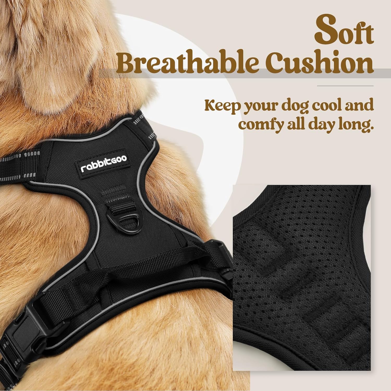 No-Pull Adjustable Dog Harness