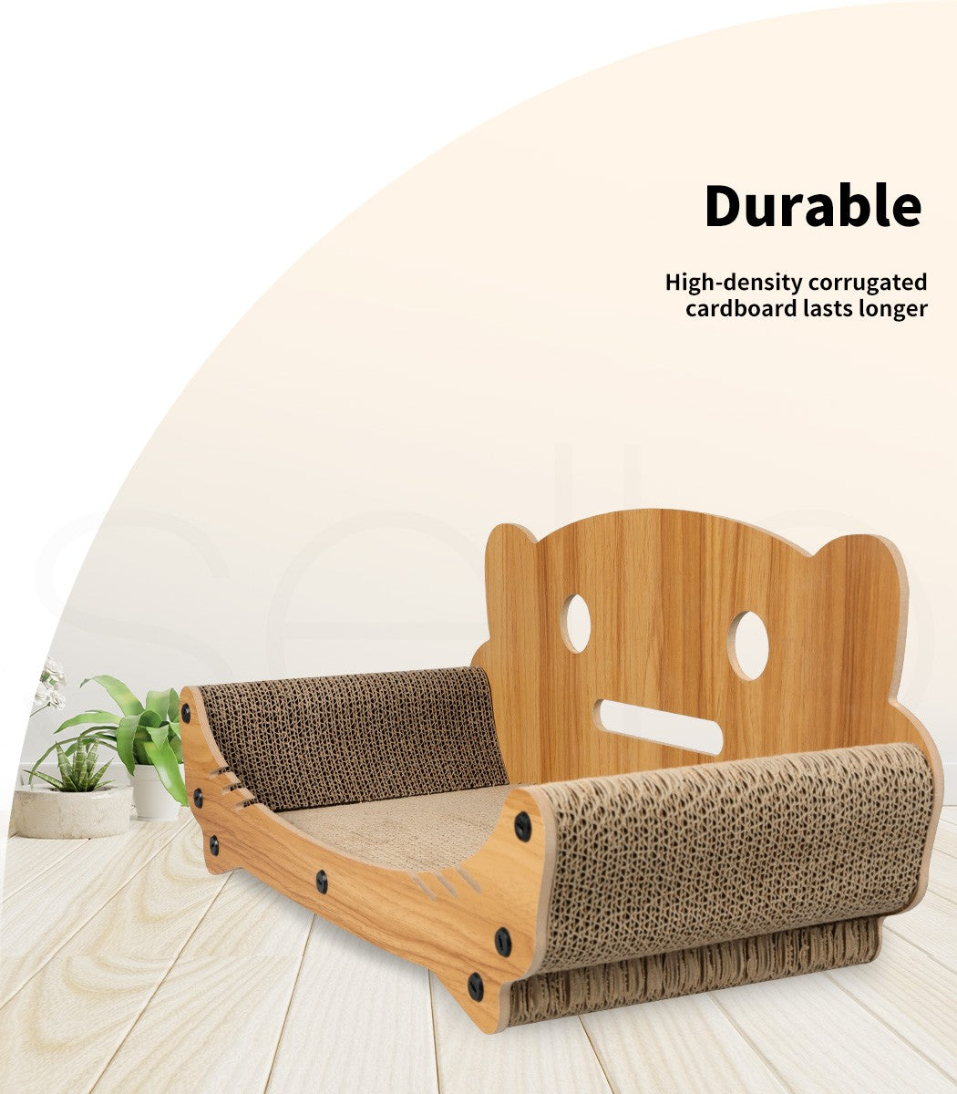 Cat Kitten Claw Scratching Board Post Scratcher Corrugated Cardboard Toy