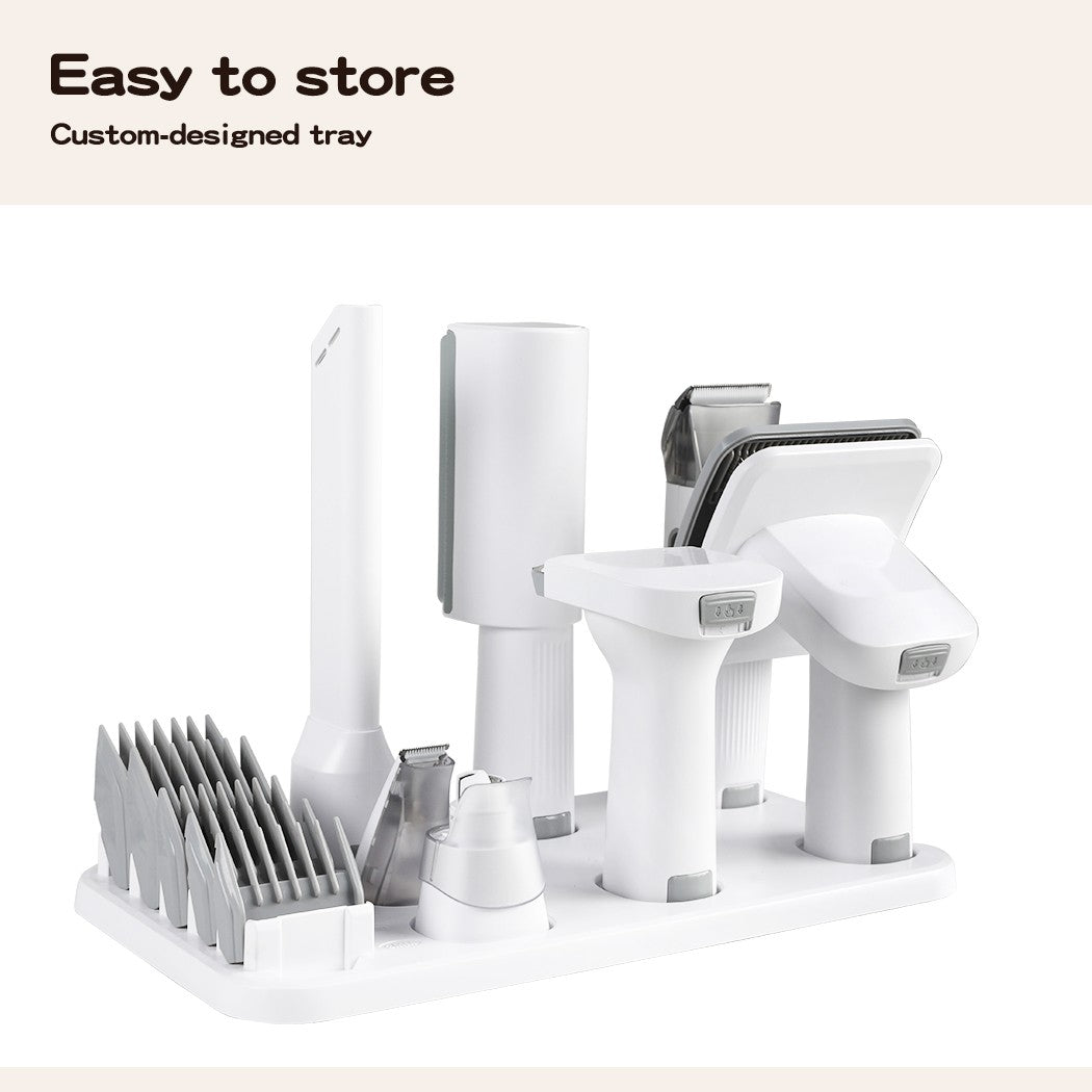 7 in 1 Pet Grooming Kit Vacuum Dog Cat Hair Dryer Remover Clipper Brushes