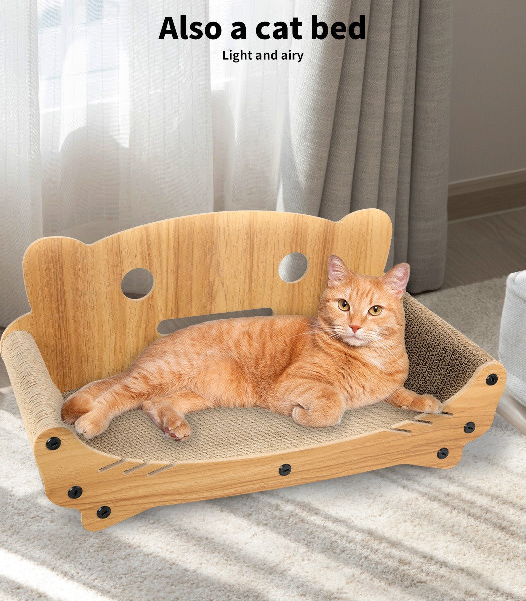 Cat Kitten Claw Scratching Board Post Scratcher Corrugated Cardboard Toy