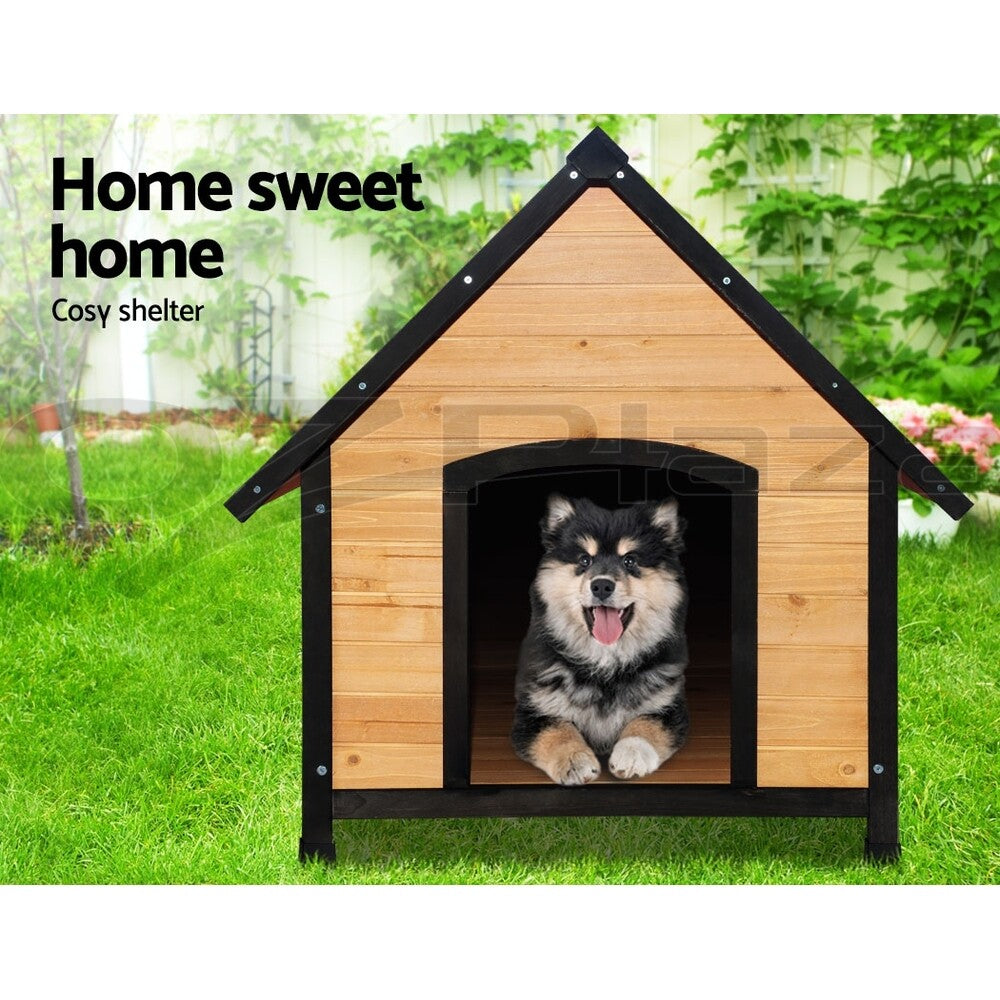 I.Pet Dog Kennel Extra Large Wooden House Outdoor Pet Puppy Kennels Weatherproof