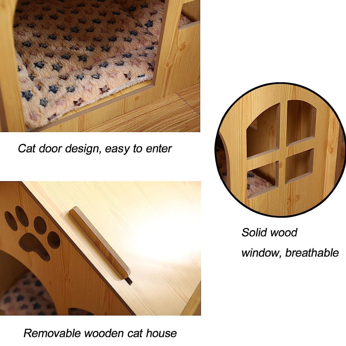 Indoor/Outdoor Wooden Pet House