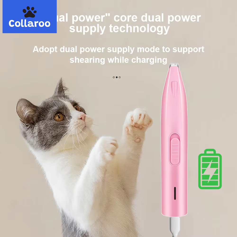 Professional Electric Dog Hair Trimmer and Grooming Scissors for Pets - Ideal for Feet, Ears, and Sensitive Areas