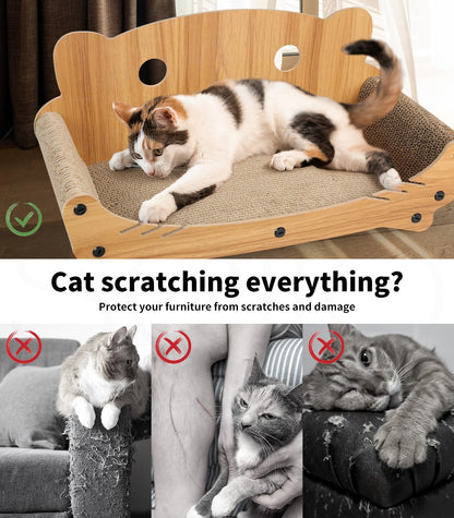 Cat Kitten Claw Scratching Board Post Scratcher Corrugated Cardboard Toy