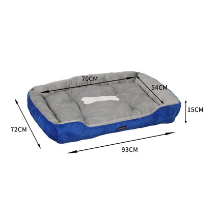 Pet Bed Dog Beds Bedding Mattress Mat Cushion Soft Pad Pads Mats XL Navy
