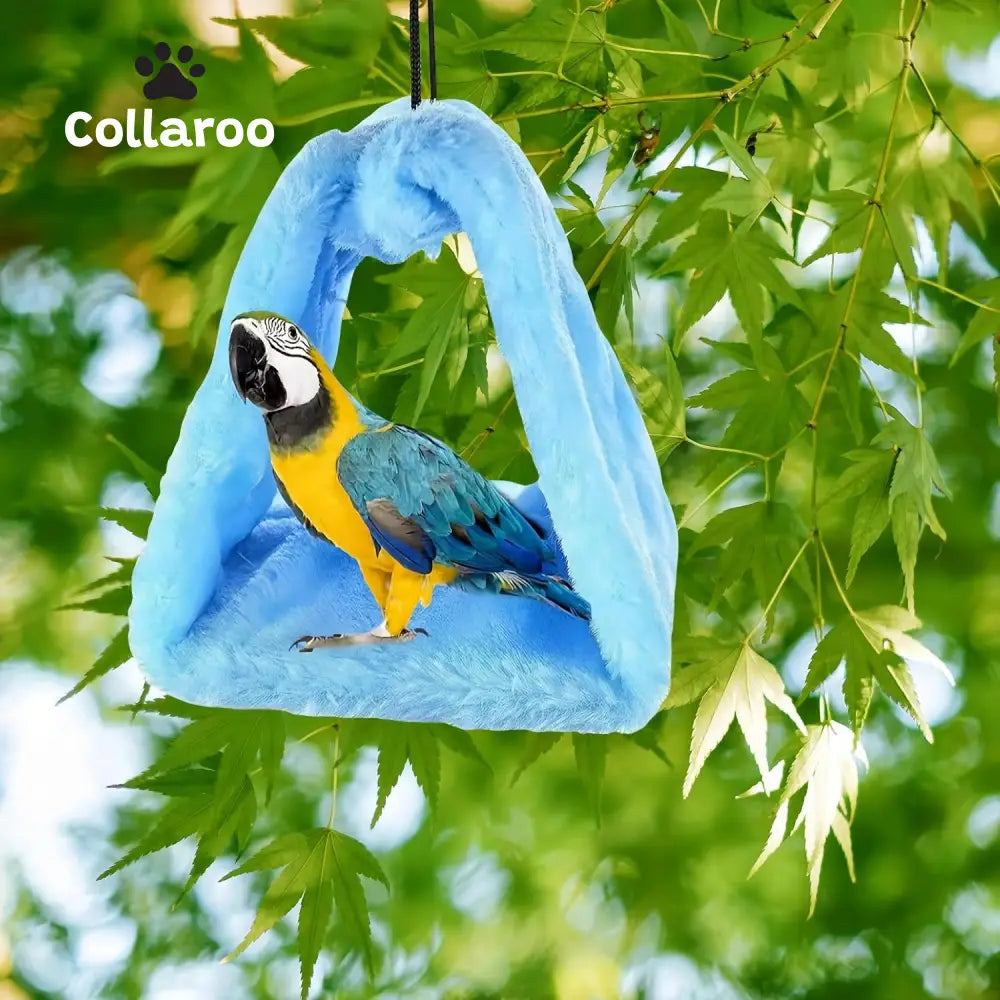 2 Pack Warm Bird Nest House,  Bed Hanging Hammock Toy Sleeping Bed Plush Hanging Snuggle Cave Happy Hut for Pet Parrot Parakeet Cockatiel Conure Cockatoo African Grey Macaw Eclectus Amazon B