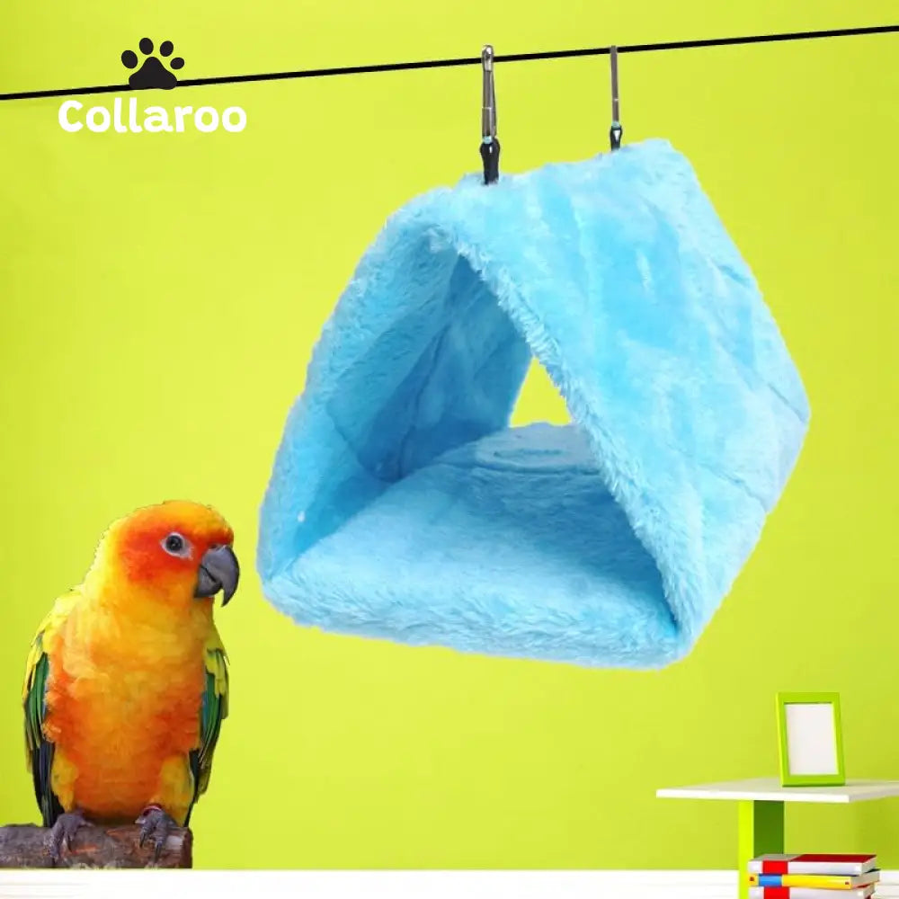 2 Pack Warm Bird Nest House,  Bed Hanging Hammock Toy Sleeping Bed Plush Hanging Snuggle Cave Happy Hut for Pet Parrot Parakeet Cockatiel Conure Cockatoo African Grey Macaw Eclectus Amazon B