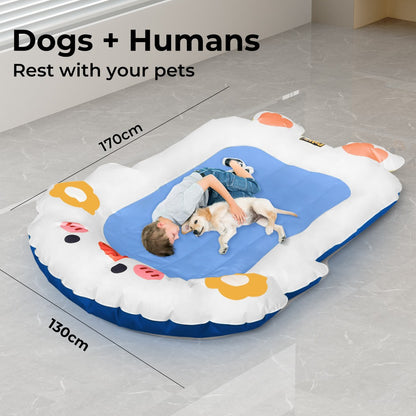 Pet Cooling Mat Dog Cat Human Size Extra Bed Non-Toxic Self-Cool 170X130Cm