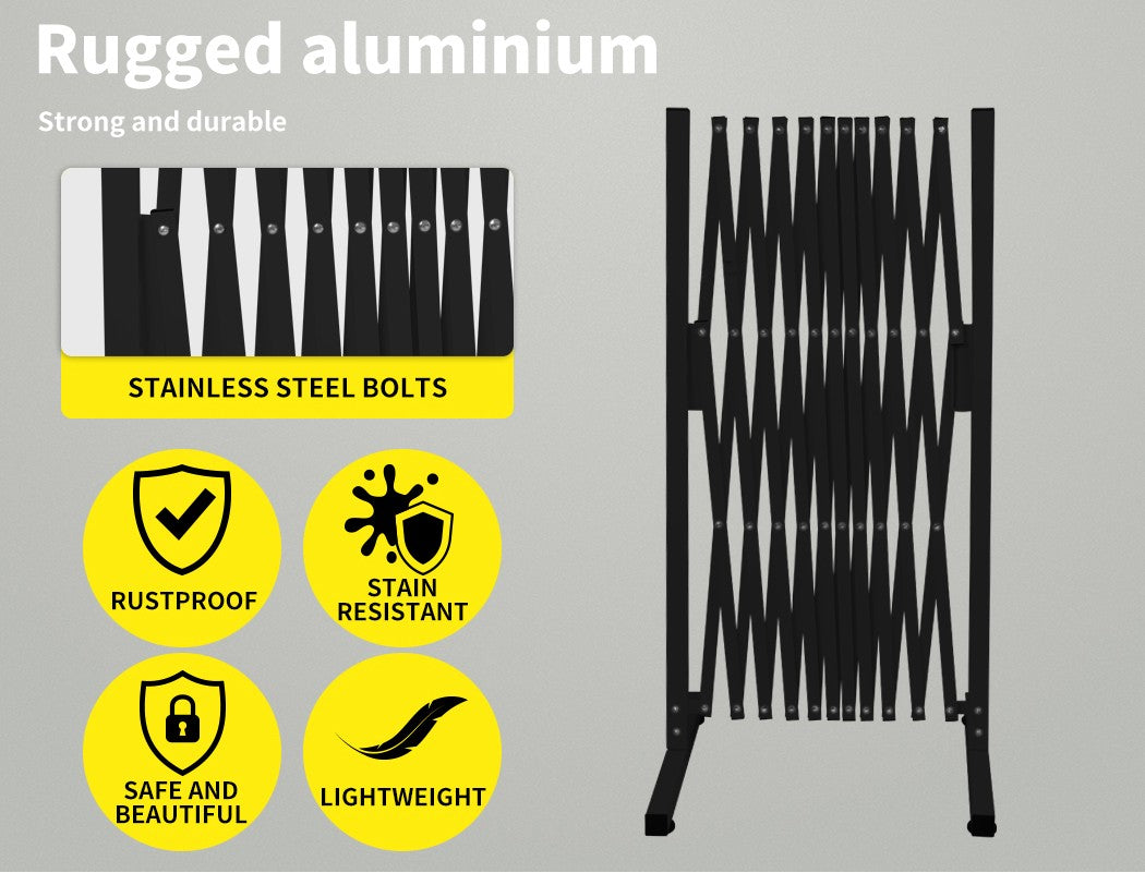 Garden Yard Fence Aluminium Barrier Garden Fencing Security Gate Dog Pet Outdoor