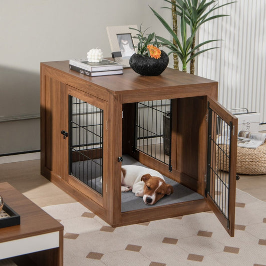 Furniture Dog Crate with Cushion