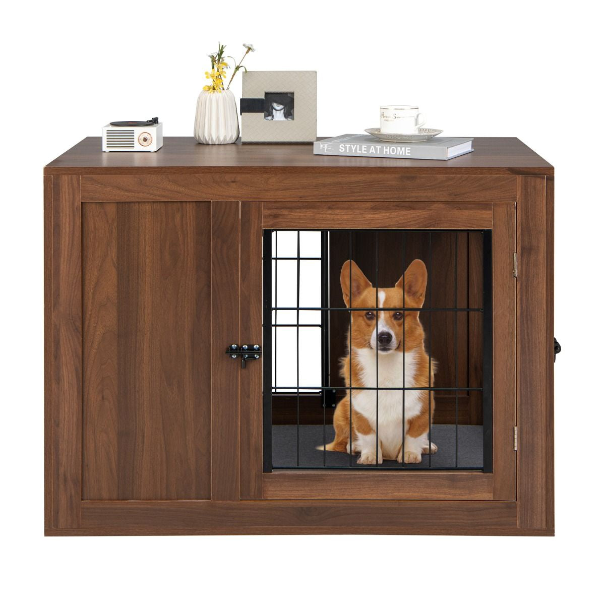 Furniture Dog Crate with Cushion