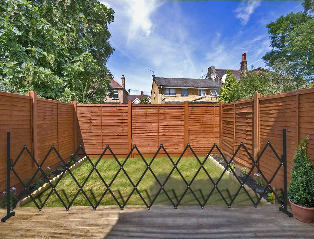 Garden Yard Fence Aluminium Barrier Garden Fencing Security Gate Dog Pet Outdoor