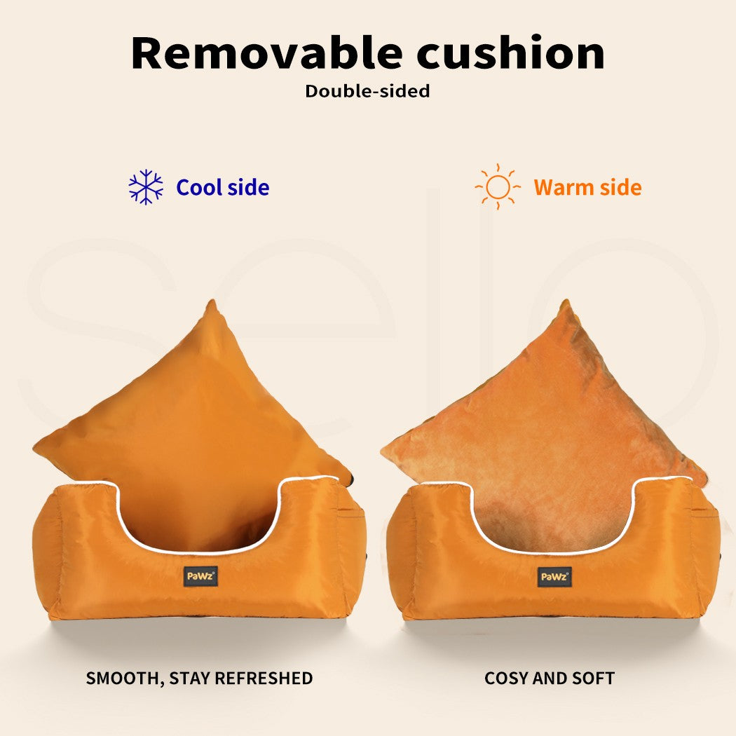 Pawz Pet Car Seat Travel Safety Carrier Bed Waterproof Removable Washable Large