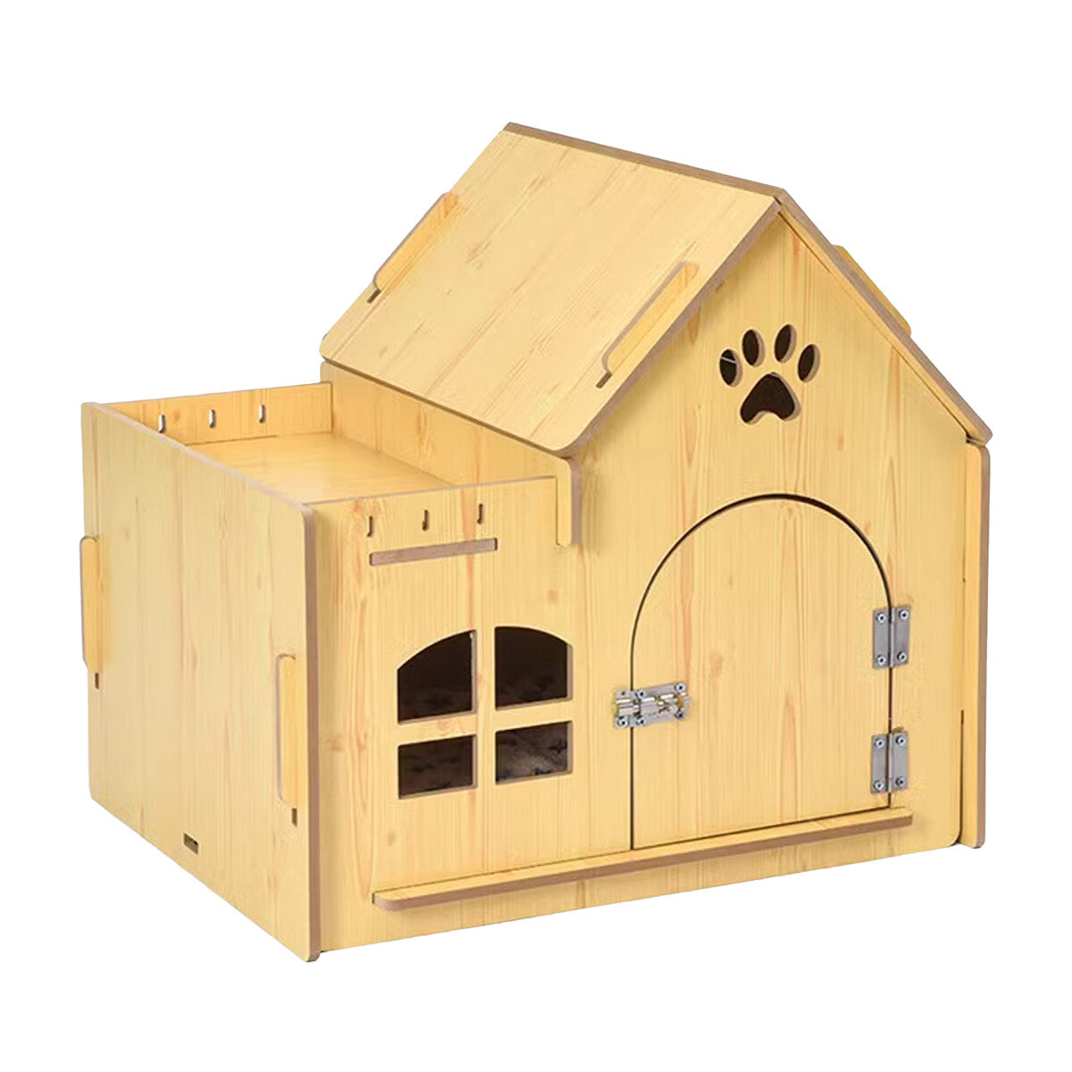 Indoor/Outdoor Wooden Pet House 