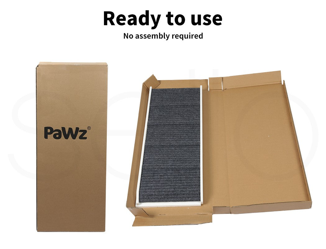 Pawz Dog Ramp Adjustable Height Stair for Bed Sofa Cat Dogs Folding Portable