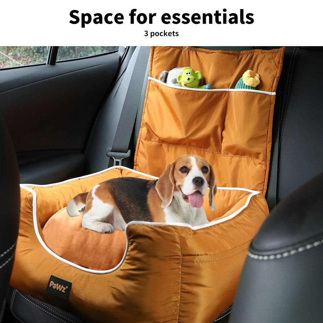 Pawz Pet Car Seat Travel Safety Carrier Bed Waterproof Removable Washable Large
