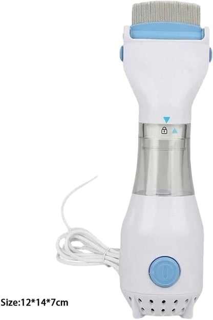 Electric Lice Vacuum Comb for Hair Treatment and Removal, Eletric Dog Tick Remover Fit for Dog, Cat and Pets, Hair Grooming Tool with Specialize