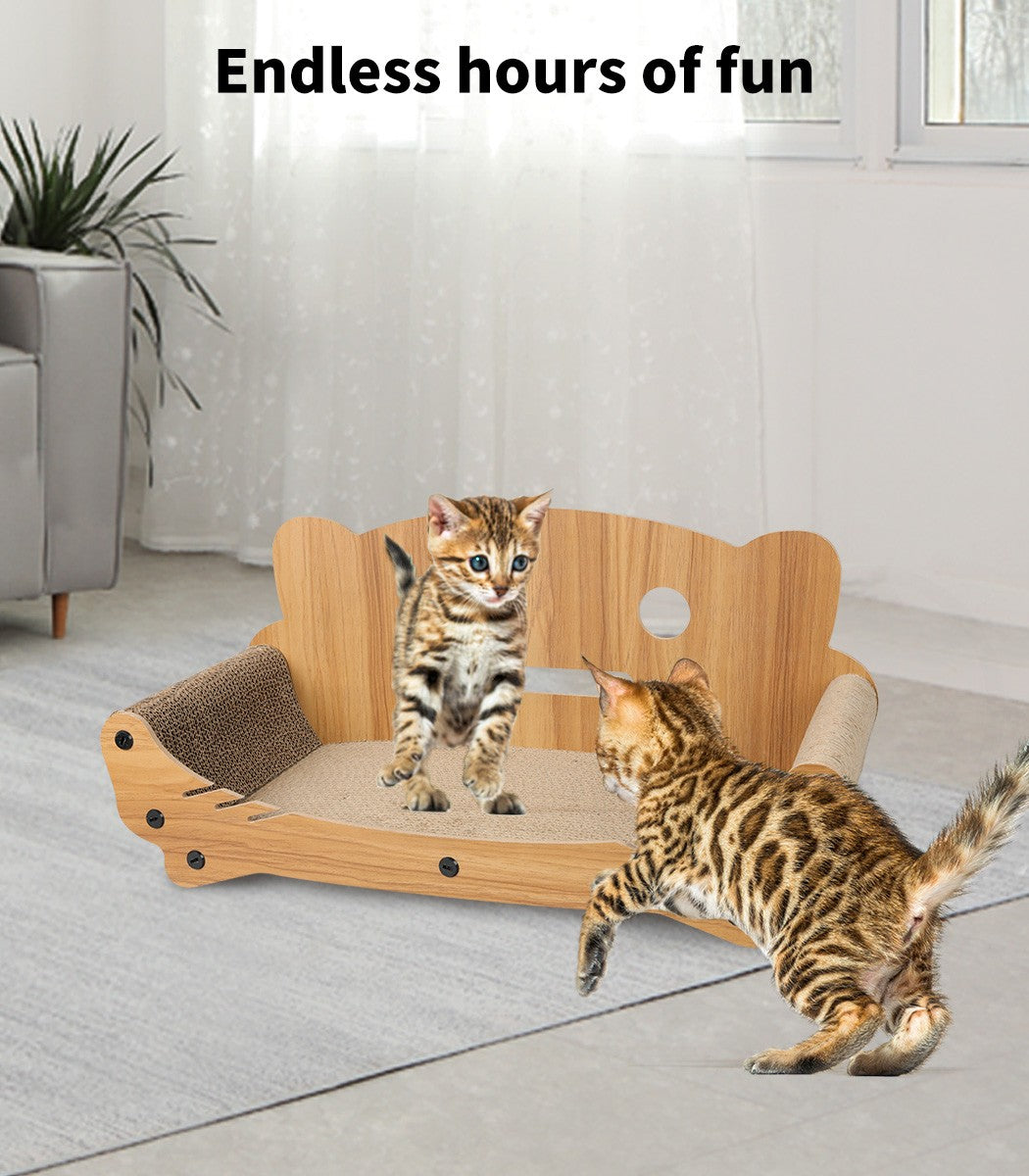 Cat Kitten Claw Scratching Board Post Scratcher Corrugated Cardboard Toy