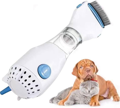 Electric Lice Vacuum Comb for Hair Treatment and Removal, Eletric Dog Tick Remover Fit for Dog, Cat and Pets, Hair Grooming Tool with Specialize