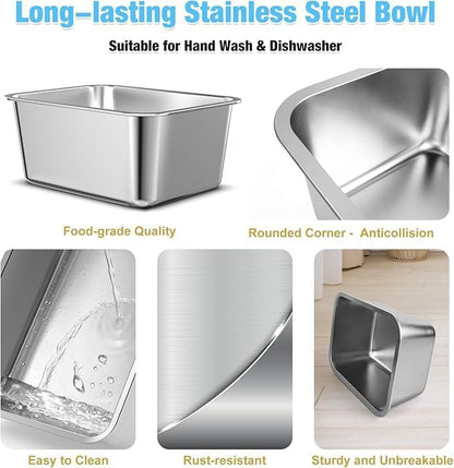9.1 L Elevated Large Dog Water Bowl