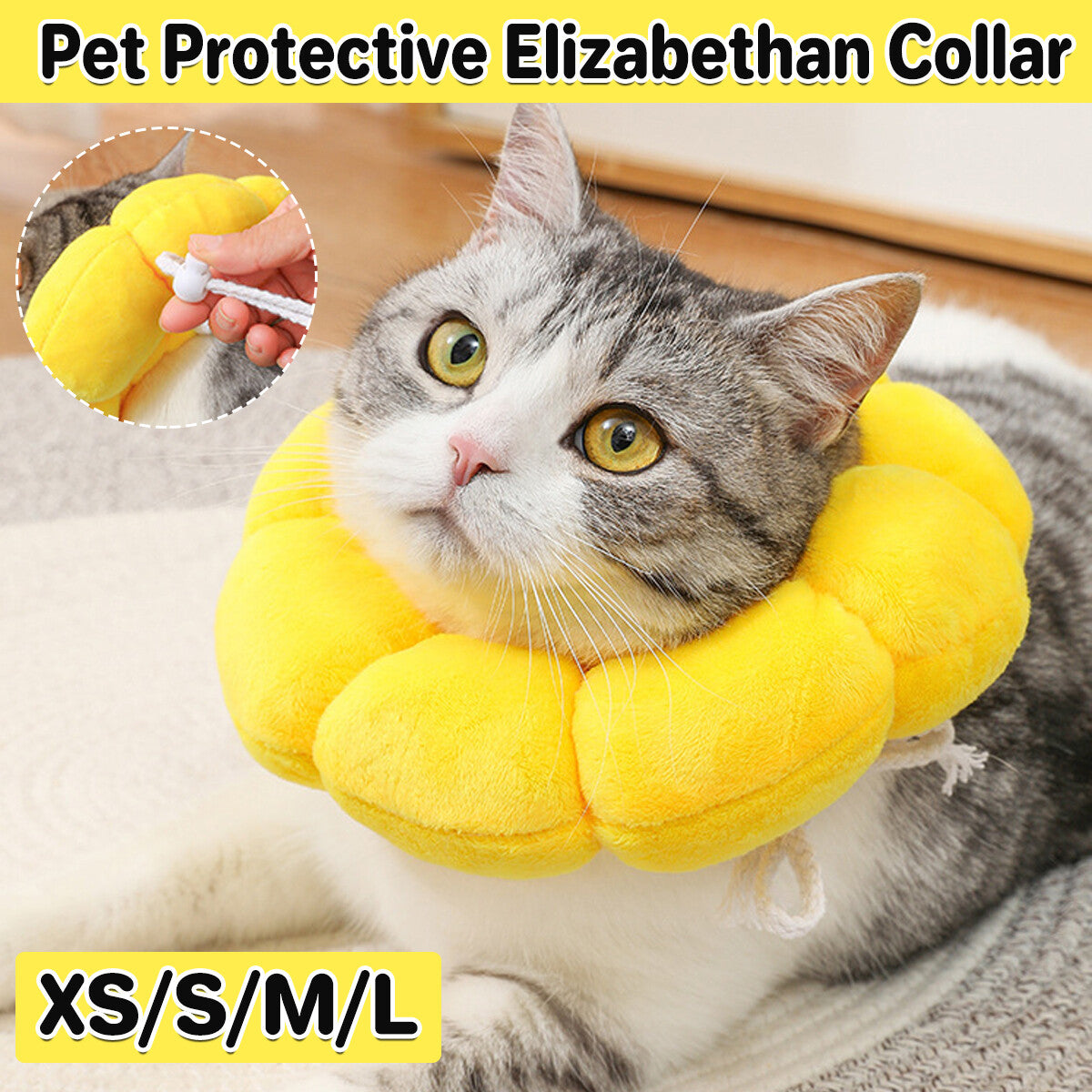 Sunflower Collar for Cats and Dogs anti Licking Sterilization
