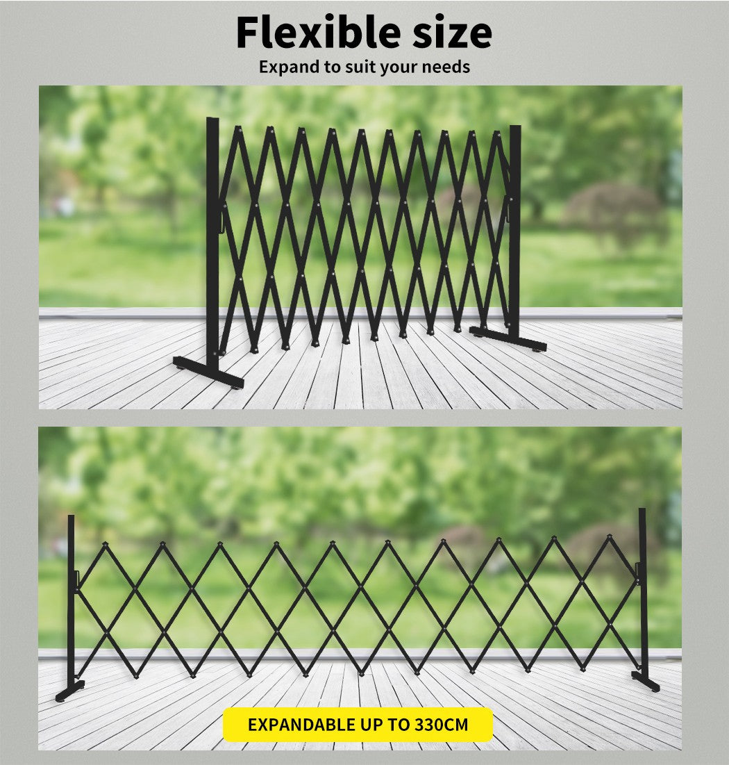 Garden Yard Fence Aluminium Barrier Garden Fencing Security Gate Dog Pet Outdoor