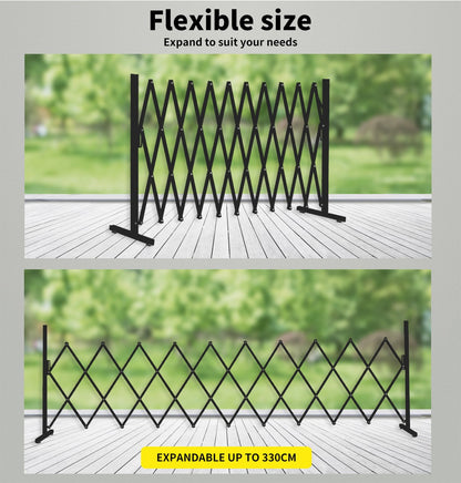 Garden Yard Fence Aluminium Barrier Garden Fencing Security Gate Dog Pet Outdoor