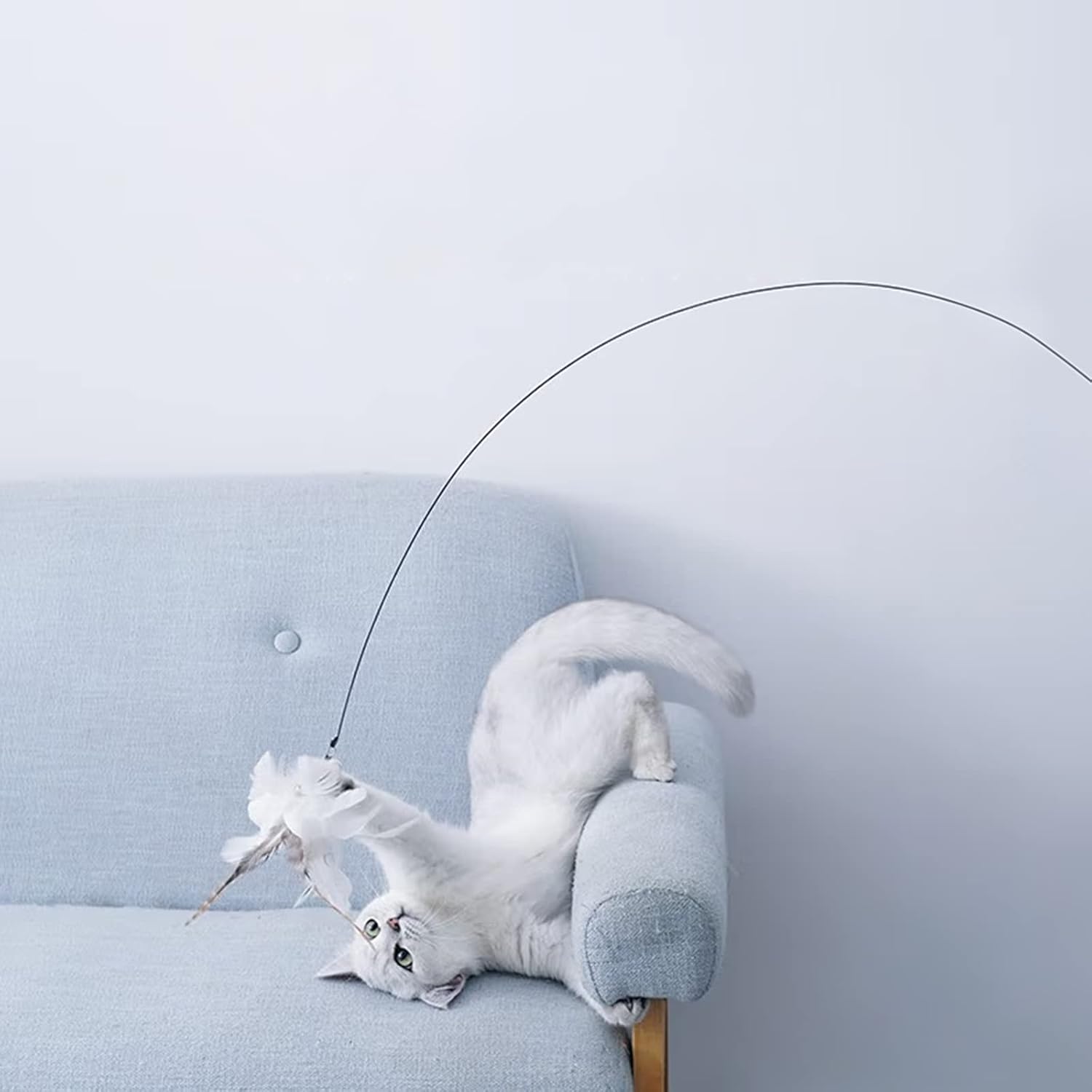 5 Pcs Feather Teaser Cat Toy