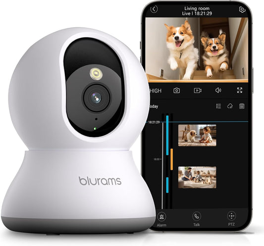 2K Indoor 360° Pet Security Camera