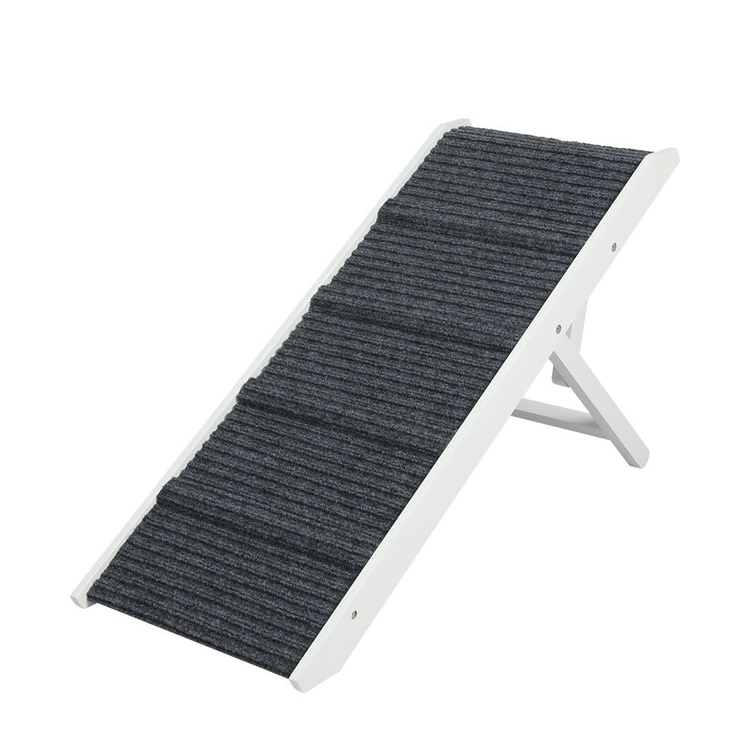 Pawz Dog Ramp Adjustable Height Stair for Bed Sofa Cat Dogs Folding Portable