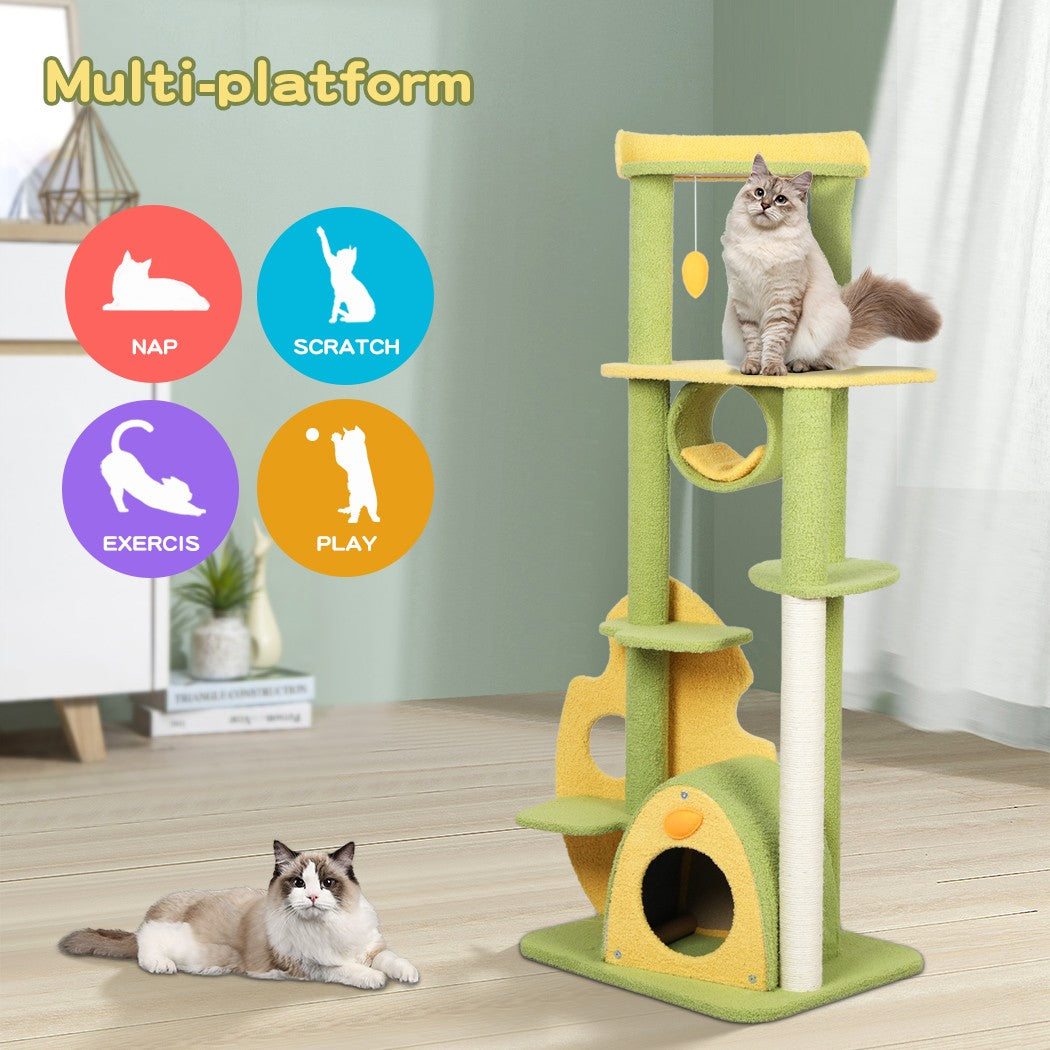 Cat Tree Kitten Furniture Condo Scratching Post Scratcher Multi-Level