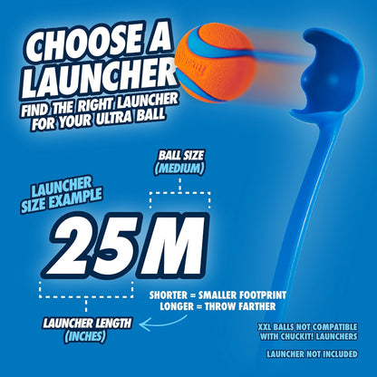 17001 2.5-Inch Ultra Ball 2 Pack, Medium, Orange/Blue