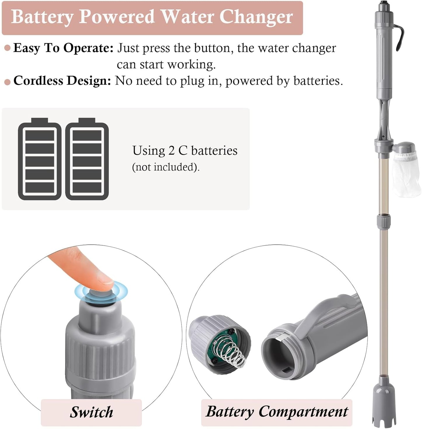Aquarium Vacuum Gravel Cleaner