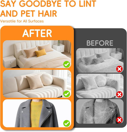 Pet Hair Remover Glove for Cats & Dogs, 2025 Newly Upgraded Five-Finger Electrostatic Pet Hair Removal Gloves, Reusable Pet Fur Grooming Mitt Tool for Clothing, Couch, Carpet, Car Seat