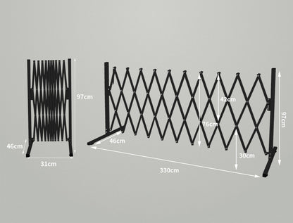 Garden Yard Fence Aluminium Barrier Garden Fencing Security Gate Dog Pet Outdoor