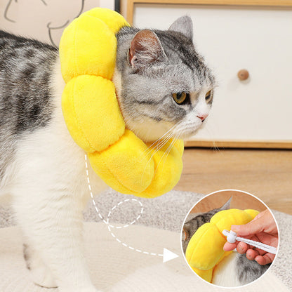 Sunflower Collar for Cats and Dogs anti Licking Sterilization