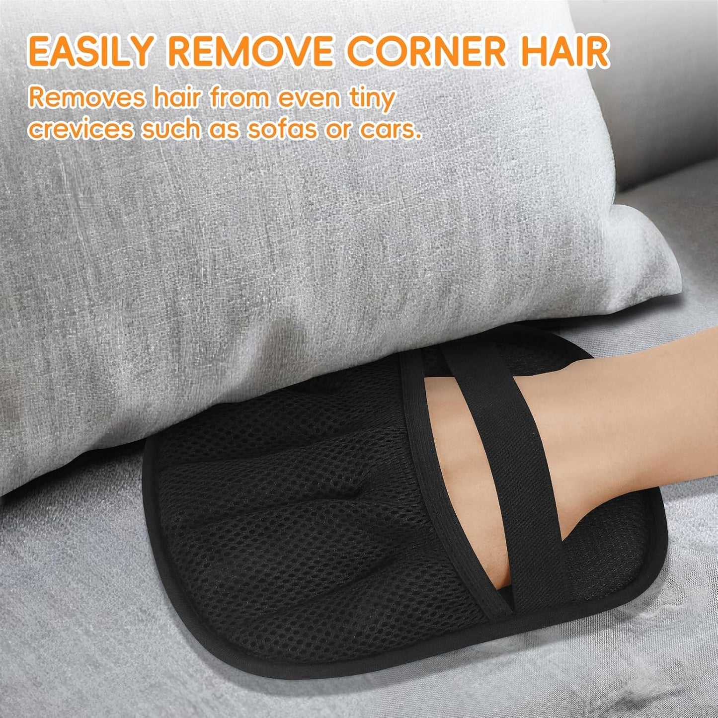 Pet Hair Remover Glove for Cats & Dogs, 2025 Newly Upgraded Five-Finger Electrostatic Pet Hair Removal Gloves, Reusable Pet Fur Grooming Mitt Tool for Clothing, Couch, Carpet, Car Seat