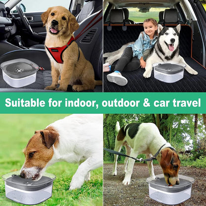 2L No Spill Dog Bowl Large Capacity 
