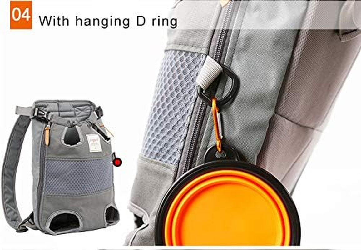 Legs Out Front-Facing Dog Carrier Hands-Free Adjustable Pet Puppy Cat Backpack Carrier for Walking Hiking Bike and Motorcycle (X-Large, Green/Blue)